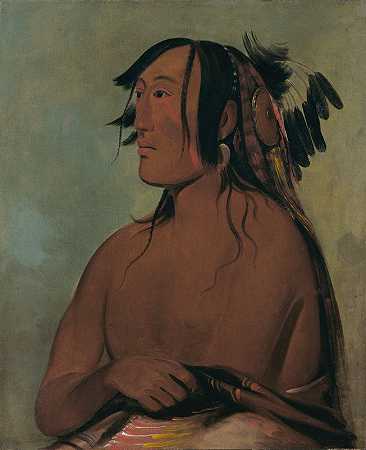 乔治·卡特林（George Catlin）的《Pa Ris Ka Roó-Pa，Two Crows，The Younger》
