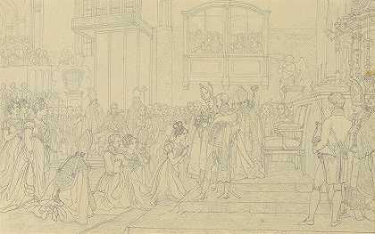 约翰·彼得·克拉夫特在普雷斯堡为卡罗琳娜·奥古斯塔皇后加冕