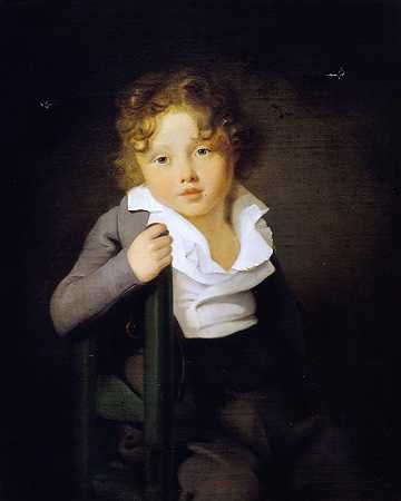 “肖像d’阿里·谢弗婴儿，约翰·伯恩哈德·谢弗