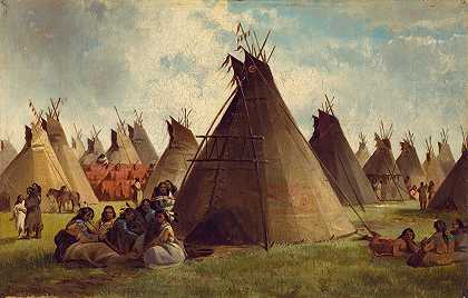 约翰·米克斯·斯坦利的《草原印第安人营地》