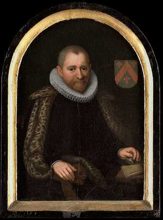 “科内利斯·恩格尔茨的《格丽特·威廉斯·范·肖特博施肖像》（约1538-1611年）。
