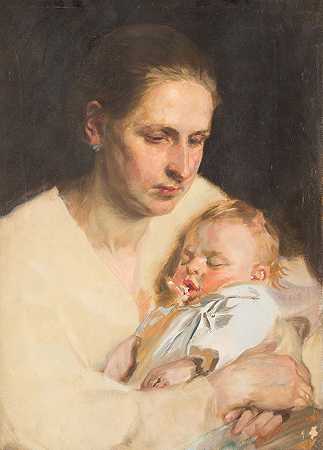《母亲与孩子》（Josef Jungwirth）