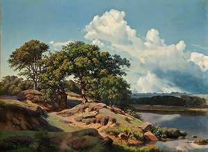海因里希·邦岑的《丹麦风景》