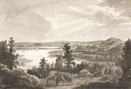 约翰·克里斯蒂安·达尔的《挪威湖景》