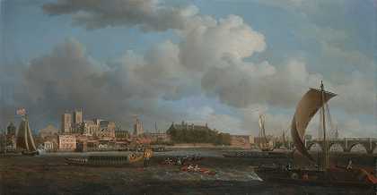 塞缪尔·斯科特（Samuel Scott）的《兰贝斯的威斯敏斯特》（Westminster from Lambeth）和《铁匠的仪式驳船》