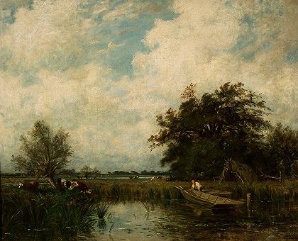 Jules Dupré《池塘风景》