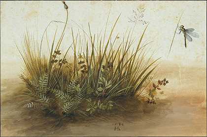汉斯·霍夫曼的《一小块草皮》