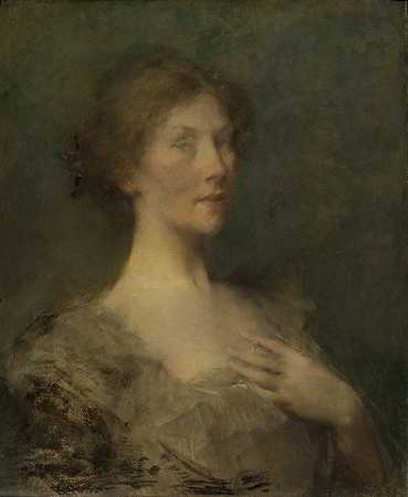 托马斯·威尔默·德温的《女士肖像》