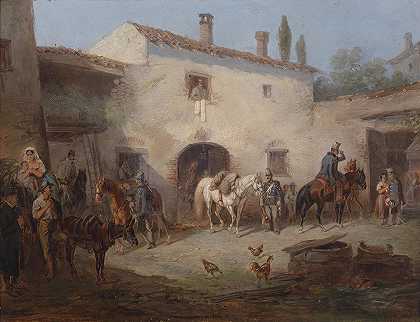 卡尔·马丁·埃伯斯伯格的《奥地利骠骑兵》
