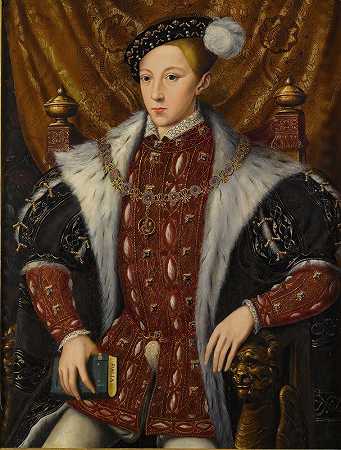 《爱德华·维肖像（1537-1553）》，威廉·斯克罗茨圆圈