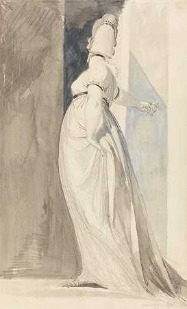 亨利·福塞利（Henry Fuseli）称为“福塞利夫人”的站立女性的后视图