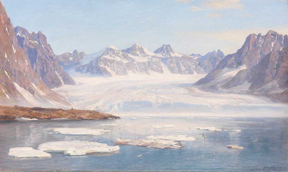 格奥尔格·麦克科的《冰川（斯匹次卑尔根）》