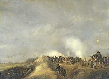 “对纳登的轰炸，1814年4月，彼得·杰拉尔杜斯·范·奥斯