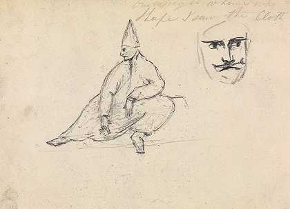本杰明·罗伯特·海登（Benjamin Robert Haydon）的《戴尖头帽的坐着的人的研究》