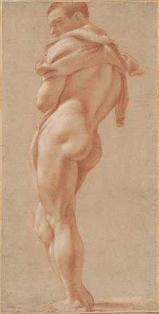 Pietro Faccini的《站着的裸体男性》