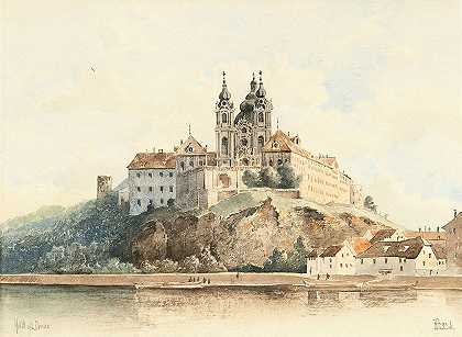 《梅尔克修道院，多瑙河上》，文森茨·霍利克著