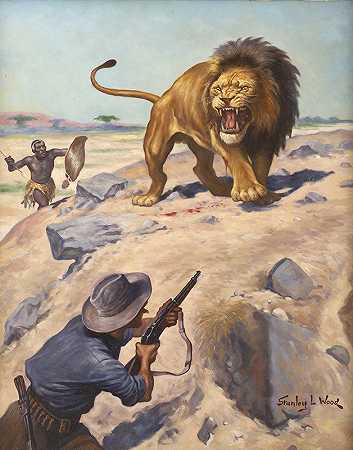 斯坦利·卢埃林·伍德的《狮子猎人》