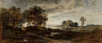 阿道夫·德雷斯勒的《奥德河风景》