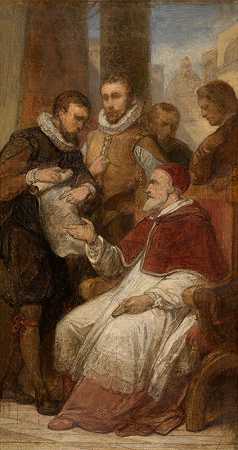 《画家马蒂斯和保罗·布里尔在罗马》，尼凯斯·德·凯瑟著