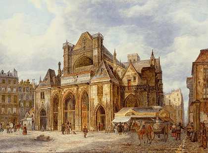 “圣日耳曼教堂-Auxerrois by Auguste Wynantz