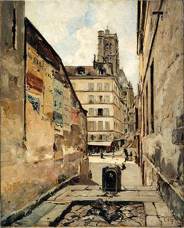 “La Rue Grenier sur leau作者：Emmanuel Lansyer