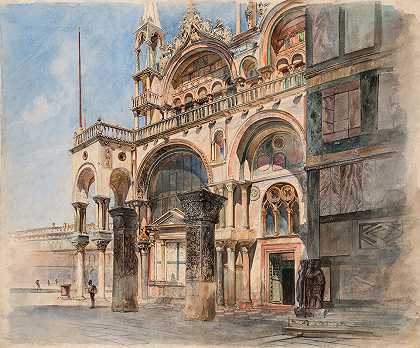 路德维希·约翰·帕西尼的《威尼斯圣马可大教堂》