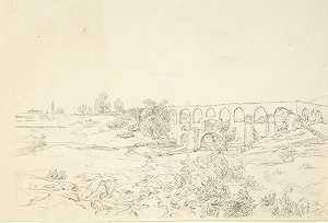 《Smyrna附近的Acquaduct风景》，作者：Franz von Hausla the Younger