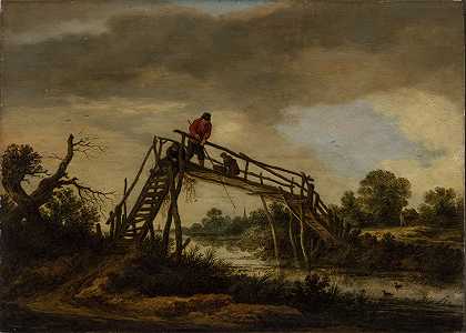 Pieter de Molijn的《带桥的风景》