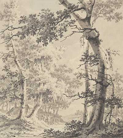 保卢斯·范·利安德的《森林风景》