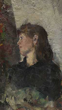 克里斯蒂安·克罗赫的《画家奥达·克罗赫肖像》