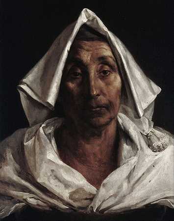 《意大利老妇人》（Théodore Géricault）
