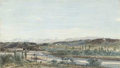 亨利·约瑟夫·哈皮涅斯的《法国南部河谷风景》