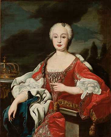西班牙女王玛丽亚·芭芭拉·德·布拉甘萨（1711-1758）的肖像