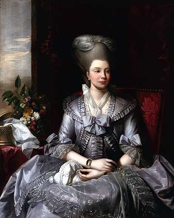 本杰明·韦斯特的《夏洛特女王肖像》