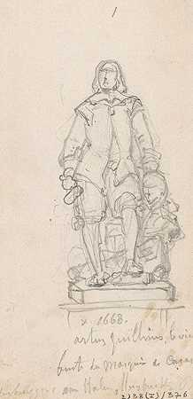 “雕塑家阿图斯·奎利纳斯一世的雕像和卡拉塞纳侯爵的胸像”，尼凯斯·德·凯瑟著