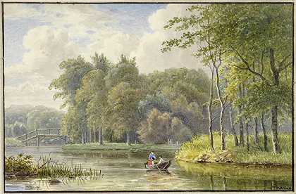 乔治·雅各布斯·约翰内斯·范·奥斯（Georgius Jacobus Johannes van Os）的《划船中的人物风景》