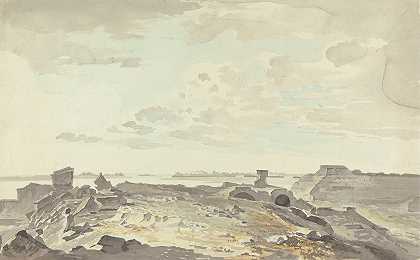 塞缪尔·戴维斯的《河上的废墟堡垒》