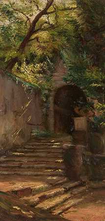 卡尔·奥古斯特·勒布希的《阳光灿烂的台阶》