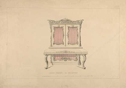罗伯特·威廉·休谟《橱柜钢琴曲设计，路易·夸托雷风格》