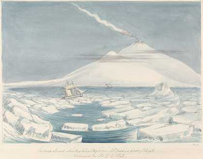 查尔斯·汉密尔顿-史密斯的《维多利亚地南极地区埃里巴斯山》