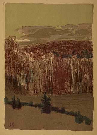扬·斯坦尼斯拉夫斯基的《白桦林风景》