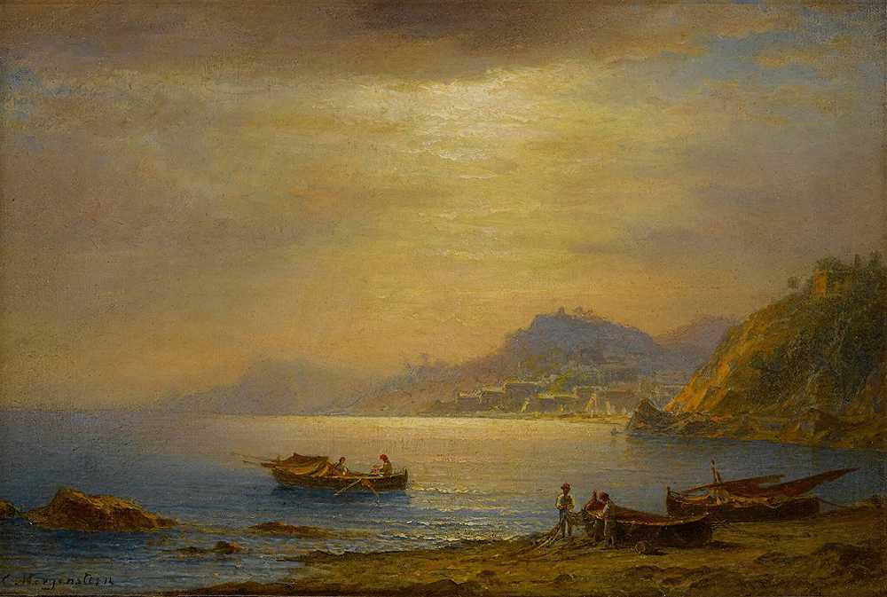 约翰·路德维希·恩斯特·摩根斯特恩的《海湾风景》