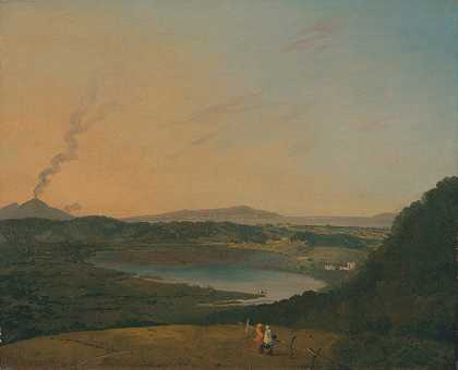 理查德·威尔逊（Richard Wilson）的《远处的维苏威火山》（Lago d’Agnano）