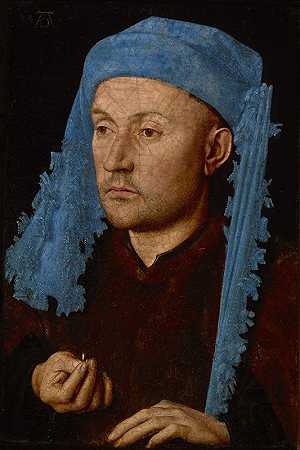《戴蓝帽子的男人》（Jan van Eyck）