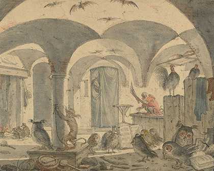 科内利斯·萨夫特莱文的《动物的迷人酒窖》