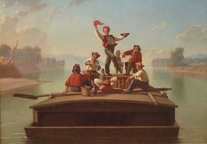 乔治·凯勒布·宾厄姆的《快乐的扁舟手》