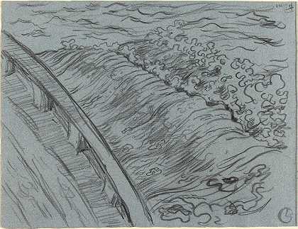 乔治·拉科姆（Georges Lacombe）的《船边的海》，布列塔尼