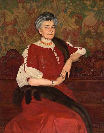 爱德华·奥肯的《赫斯夫人肖像》