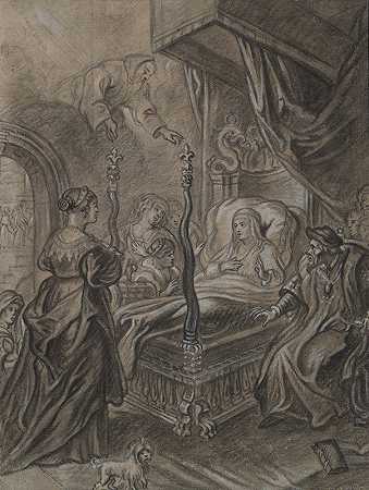 “布列塔尼的安妮从天堂的圣方济各那里获得了伊拉斯谟·奎利努斯二世的女儿克劳德的治愈