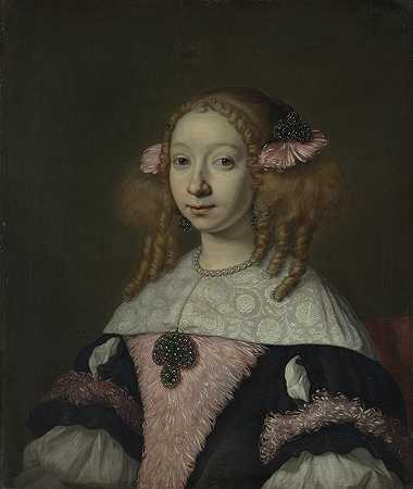 阿德里安娜·雅各布斯·辛洛本（1646-1736），《约翰内斯的妻子》，作者：Lodewijk van der Helst
